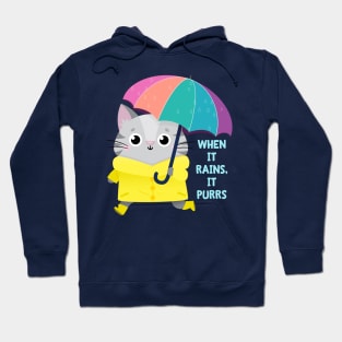 When it Rains, It Purrs! Hoodie
